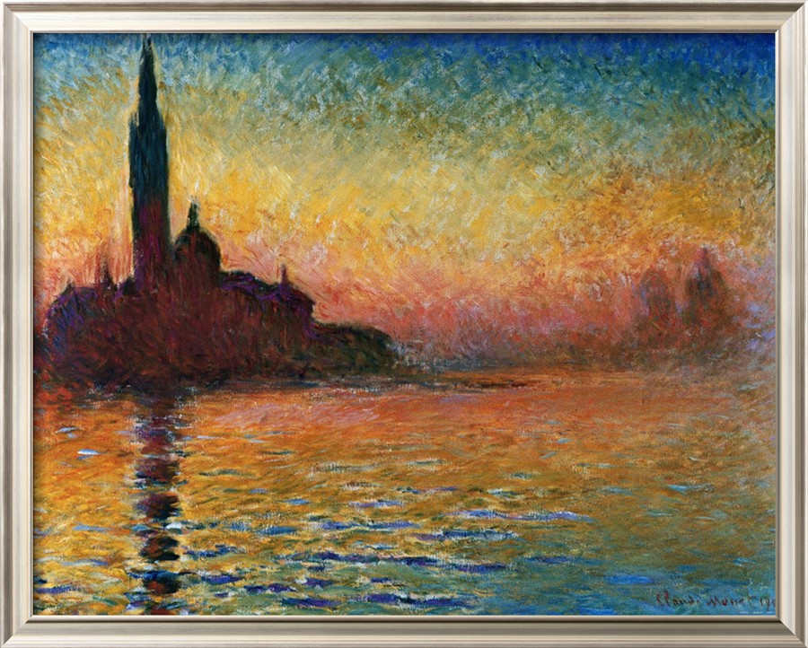 Sunset In Venice - Claude Monet Paintings